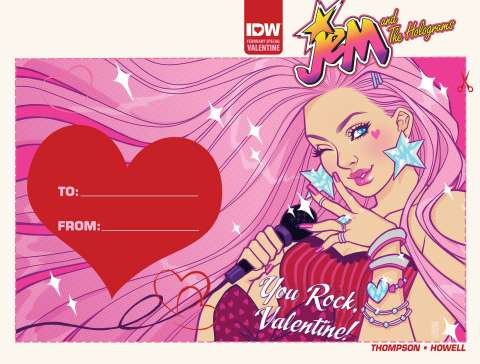 Jem and The Holograms Valentine's Day Special 2016 (Valentine's Day Card Cover)
