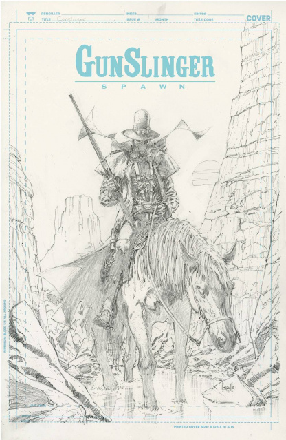 Gunslinger Spawn #1 (50 Copy Capullo Sketch Cover)