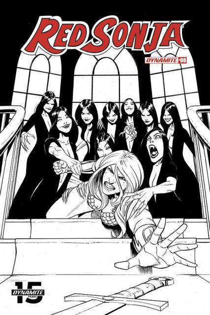 Red Sonja #6 (50 Copy Bob Q Seduction B&W Cover)