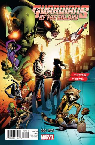 Guardians of the Galaxy #6 (Schiti Story Thus Far Cover)