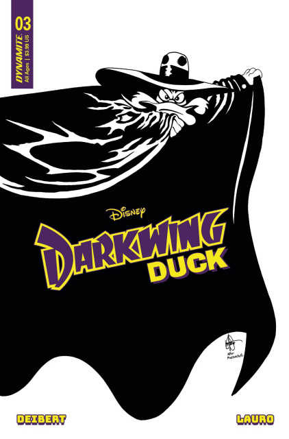 Darkwing Duck #3 (7 Copy Haeser B&W Cover)