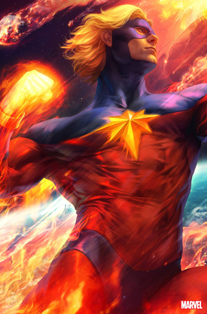 Captain Marvel #34 (Artgerm Virgin Cover)