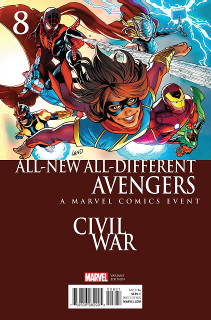 All-New All-Different Avengers #8 (Land Civil War Cover)