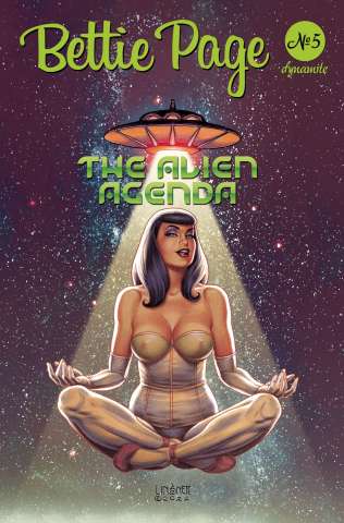 Bettie Page: The Alien Agenda #5 (Linsner Cover)