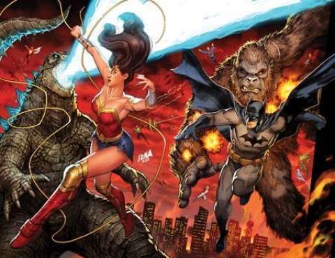 Justice League vs. Godzilla vs. Kong #2 (David Nakayama Connecting Card Stock Cover)