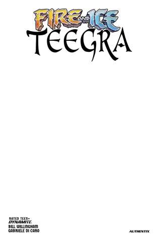 Fire and Ice: Teegra (Blank Authentix Cover)