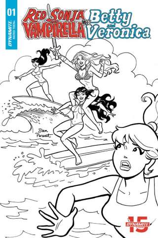 Red Sonja and Vampirella Meet Betty and Veronica #1 (10 Copy Parent B&W Cover)