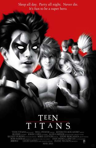 Teen Titans #8 (Movie Poster Cover)