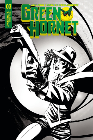 Green Hornet #3 (10 Copy McKone B&W Cover)