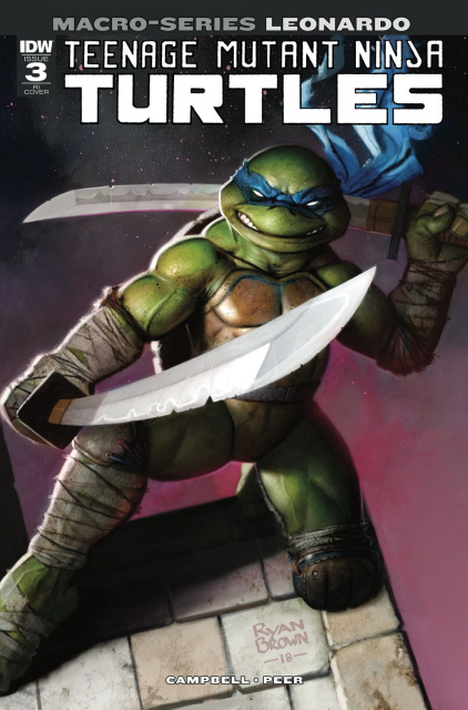 Teenage Mutant Ninja Turtles Macro-Series #3: Leonardo (10 Copy Brown Cover)
