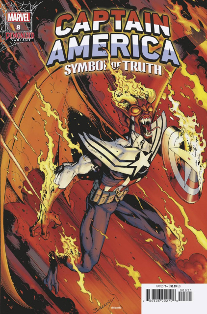 Captain America: Symbol of Truth #8 (Bagley Demonized Cover)