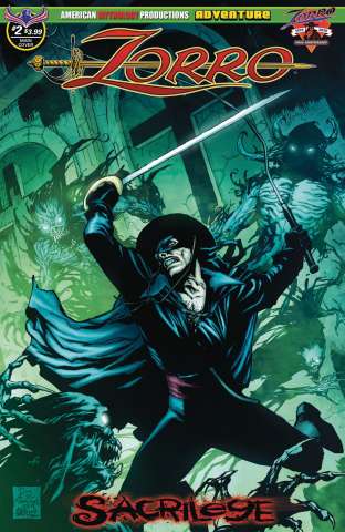 Zorro: Sacrilege #2 (Martinez Cover)