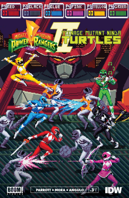 Mighty Morphin Power Rangers / Teenage Mutant Ninja Turtles II #3 (Sanches Cover)
