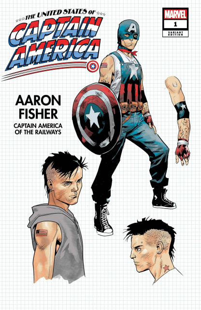 The United States of Captain America #1 (Bazaldua Design Cover)