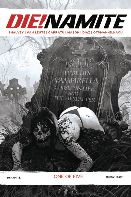 DIE!namite #1 (21 Copy Suydam Living Dead Grayscale Cover)
