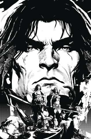 Conan the Barbarian: Battle of the Black Stone #4 (Deodato B&W Cover)