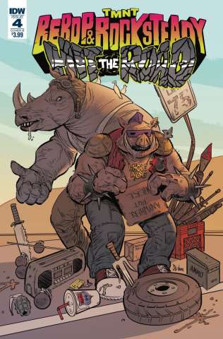 Teenage Mutant Ninja Turtles: Bebop and Rocksteady Hit the Road #4 (Strahm Cover)