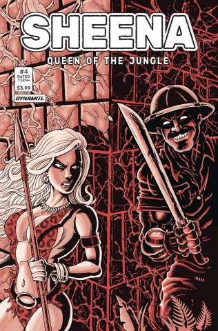 Sheena: Queen of the Jungle #4 (TMNT Homage Haeser Cover)