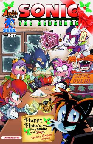 Sonic the Hedgehog #267 (Holiday Havoc Cover)