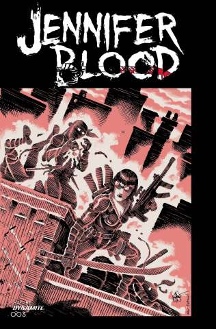 Jennifer Blood #3 (Bonus TMNT Homage Haeser Cover)