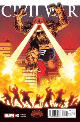 Civil War #5 (Cassaday Kirby Monster Cover)