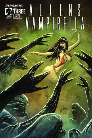 Aliens / Vampirella #3 (Hardman Cover)