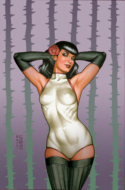 Bettie Page and The Curse of the Banshee #3 (Linsner Virgin Cover)