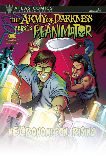 The Army of Darkness vs. Reanimator: Necronomicon Rising #1 (Fleecs Signed Cover)
