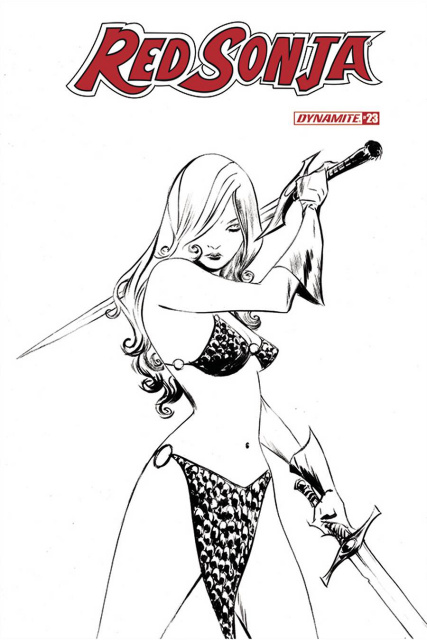 Red Sonja #23 (20 Copy Lee B&W Cover)