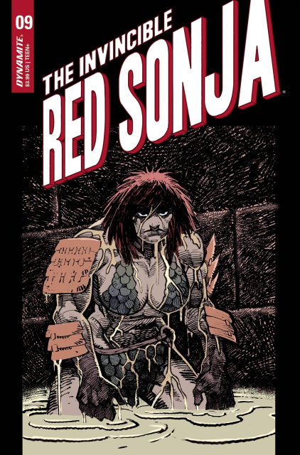 The Invincible Red Sonja #9 (Ronin Homage Moritat Cover)