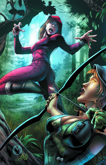 Grimm Fairy Tales: Robyn Hood vs. Red Riding Hood #1 (Mychaels Cover)