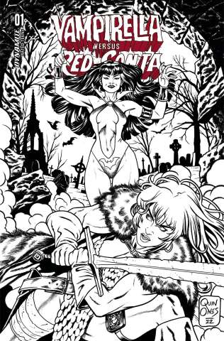 Vampirella vs. Red Sonja #1 (15 Copy Quinones B&W Cover)