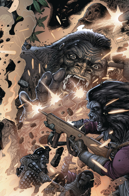 Kong on The Planet of the Apes #6 (Connecting Magno Cover)