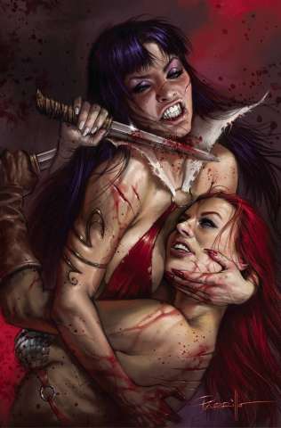 Vampirella vs. Red Sonja #1 (Parrillo Metal Premium Cover)
