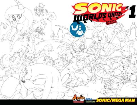 Sonic Worlds Unite: Battles #1 (Sketch Cover)