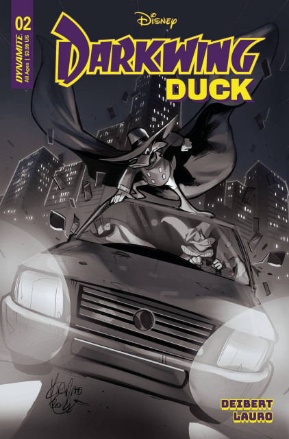 Darkwing Duck #2 (10 Copy Andolfo B&W Cover)