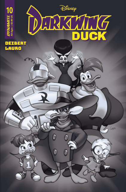 Darkwing Duck #10 (7 Copy Leirix B&W Cover)
