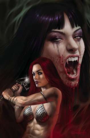 Vampirella vs. Red Sonja #4 (Parrillo Virgin Cover)