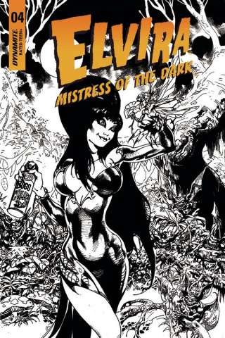 Elvira: Mistress of the Dark #4 (15 Copy Castro B&W Cover)