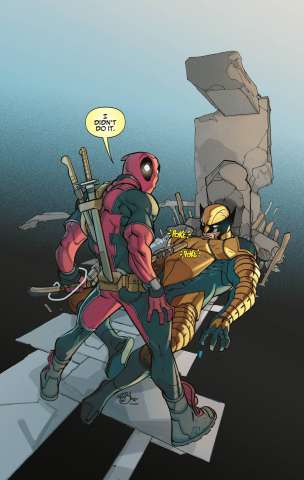 Death of Wolverine #1 (Deadpool Memorial Cover)