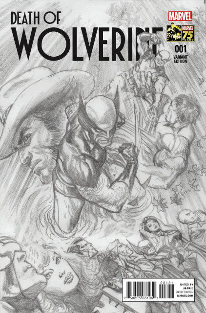 Death of Wolverine #1 (Ross Sketch 75th Anniversary Cover)
