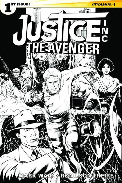 Justice Inc.: The Avenger #1 (15 Copy Kitson B&W Cover)