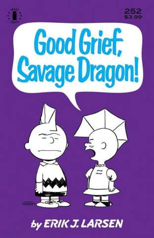 Savage Dragon #252 (3rd Printing Charlie Brown Parody Cover)