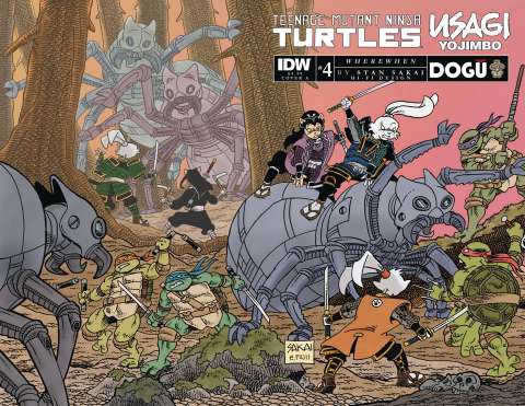 Teenage Mutant Ninja Turtles / Usagi Yojimbo: Wherewhen #4 (Sakai Cover)