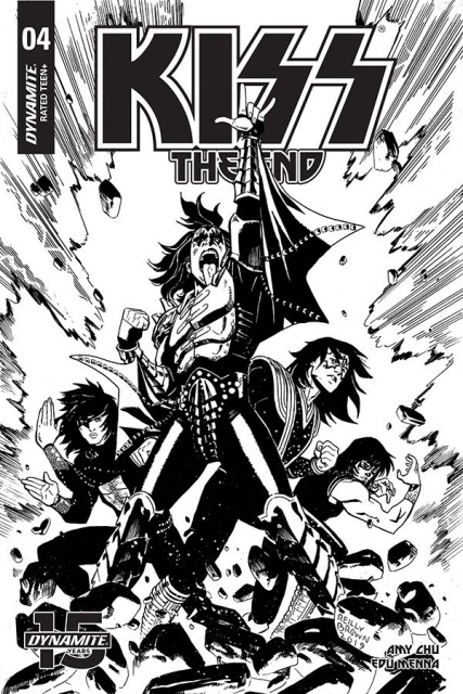 KISS: The End #4 (30 Copy Brown B&W Cover)