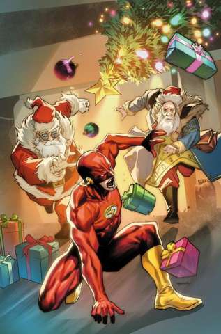 The Flash #4 (Stephen Segovia Santa Card Stock Cover)