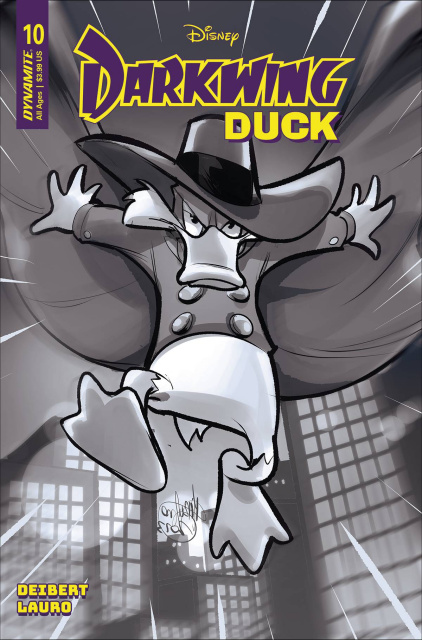 Darkwing Duck #10 (7 Copy Andolfo B&W Cover)