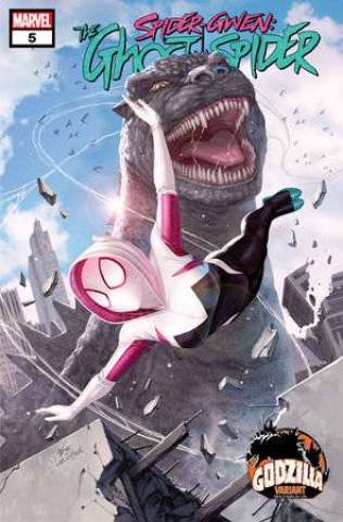 Spider-Gwen: Ghost Spider #5 (Inhyuk Lee Godzilla Cover)