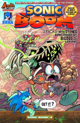 Sonic Boom #4 (Sticks Stones Bones Cover)