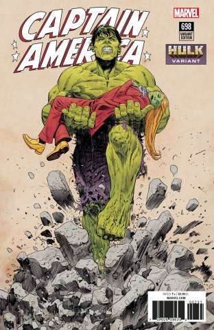 Captain America #698 (Evely Hulk Cover)